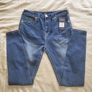 True Religion Halle Jeans size 28 High Rise Super Skinny NWT
